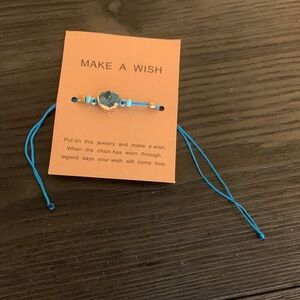 Blue Beaded Wish Bracelet 33